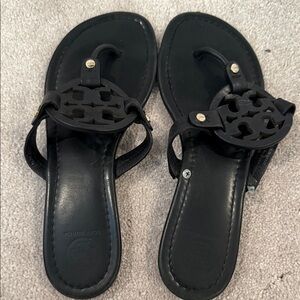 Tory Burch Black Leather Sandals